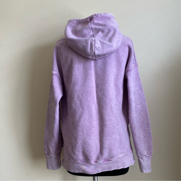 Sundry Mineral Wash Tie Dye Slit Hoodie - Picture 6 of 11